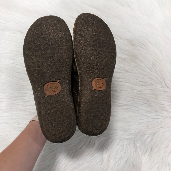 BORN Melissa Brown Leather Lace Up Sneaker SZ 8 - Picture 5 of 6